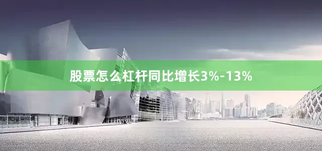 股票怎么杠杆同比增长3%-13%